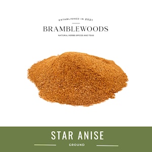 Star Anise Ground 100% Natural (Illicium verum) by Bramblewoods