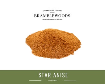 Star Anise Ground 100% Natural (Illicium verum) by Bramblewoods