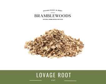 Lovage, Lavas or Maggi Root Cut 100% Natural ( Levisticum officinale) by Bramblewoods