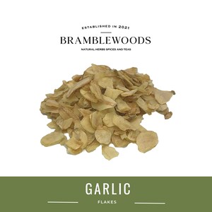 Knoflookvlokken 100% natuurlijk (door Bramblewoods