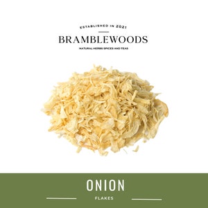 Uienvlokken gedroogd 100% natuurlijk (Allium cepa) van Bramblewoods