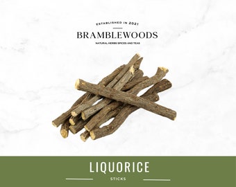 Liquorice or Licorice Sticks 100% Natural (Glycyrrhiza glabra) by Bramblewoods