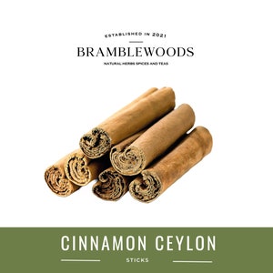 Cinnamon Ceylon Sticks or Bark 100% Natural (Cinnamomum verum) by Bramblewoods