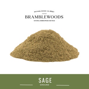 Gemalen salieblad | 100% natuurlijk (Salvia officinalis) van Bramblewoods