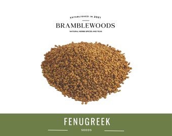 Fenegriekzaden 100% natuurlijk (Trigonella foenumgraecum) van Bramblewoods