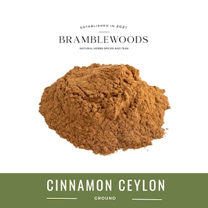 Cinnamon Ceylon Ground 100% Natural (Cinnamonum verum) by Bramblewoods