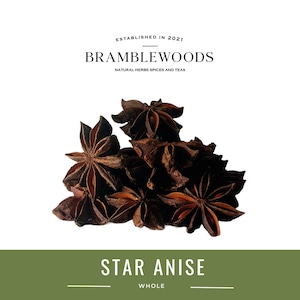 Star Anise Pods 100% Natural (Illicium verum) by Bramblewoods