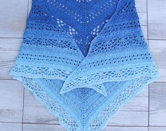 Josephine Shawl Crochet Pattern: Lacy Lightweight Scarf (Digital Pattern)