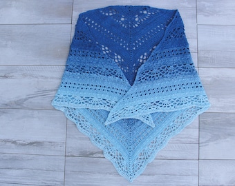 Josephine Shawl Pattern, Crochet shawl pattern, Shawl pattern, Crochet wrap, Crochet scarf