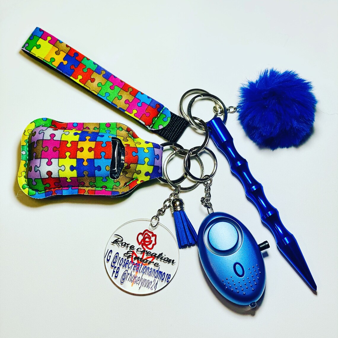 Personalized Safety Keychain ADULT Etsy
