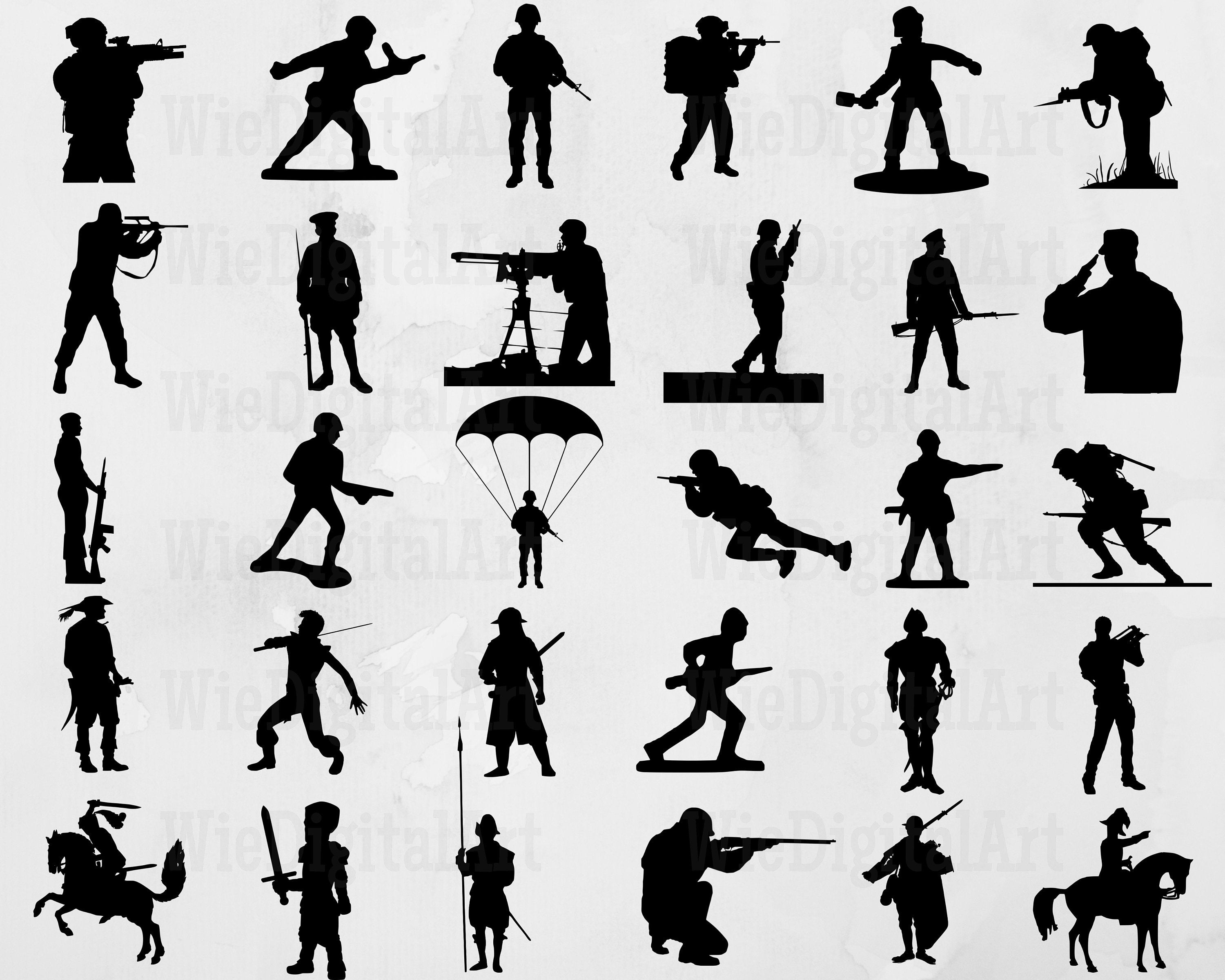 Soldier Svg Soldier Silhouette Soldier Svg Bundle Etsy