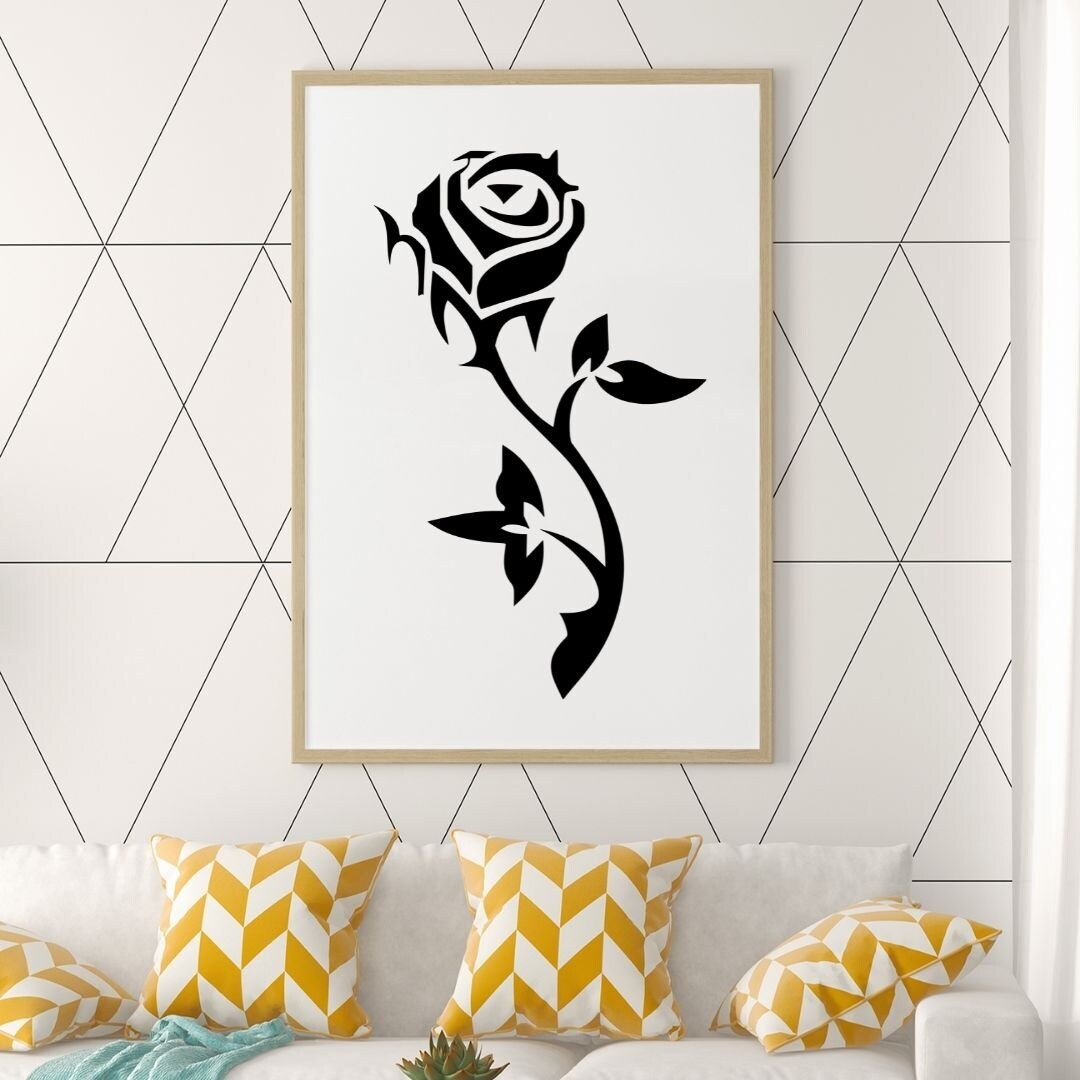 Rose Svg Rose Silhouette Rose Svg Bundle Rose Svg Design - Etsy