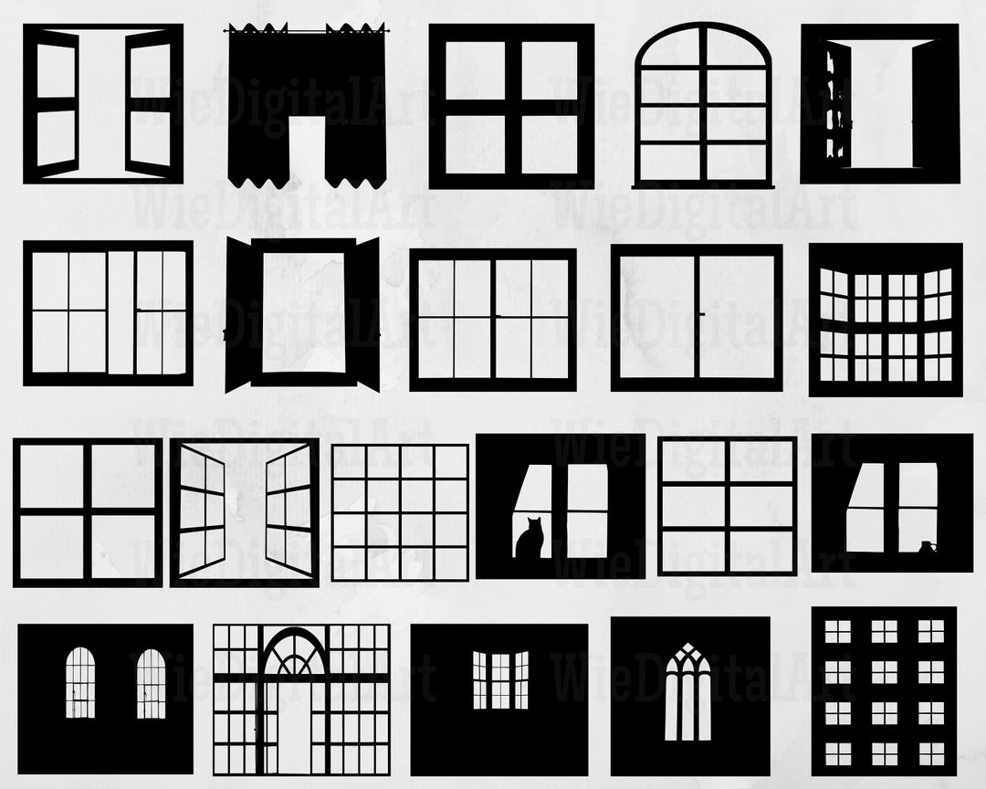 Windows Svg - Windows Silhouette - Windows Svg Bundle - Windows Svg ...