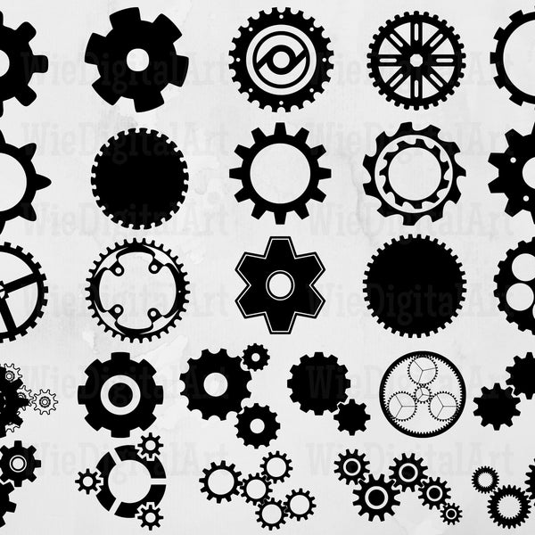 Gear svg - Gears svg - Steampunk svg - Steampunk Gear svg - Steampunk clipart - Gears Vector - Gears Clipart - Mechanic svg -Svg-Eps-Dxf-Png