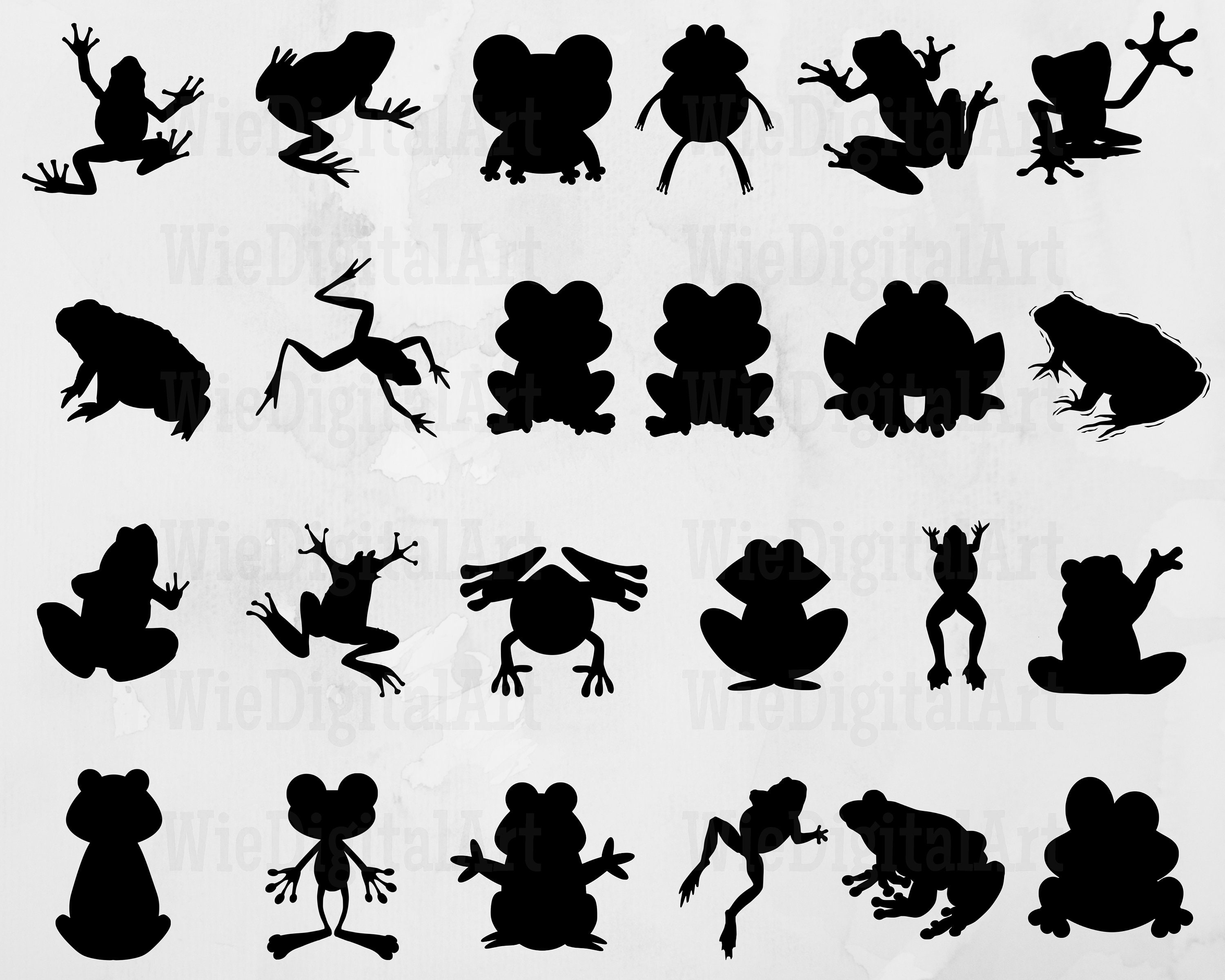 Frog Svg Frog Silhouette Frog Vector Toad Svg Toad Cut File Toad