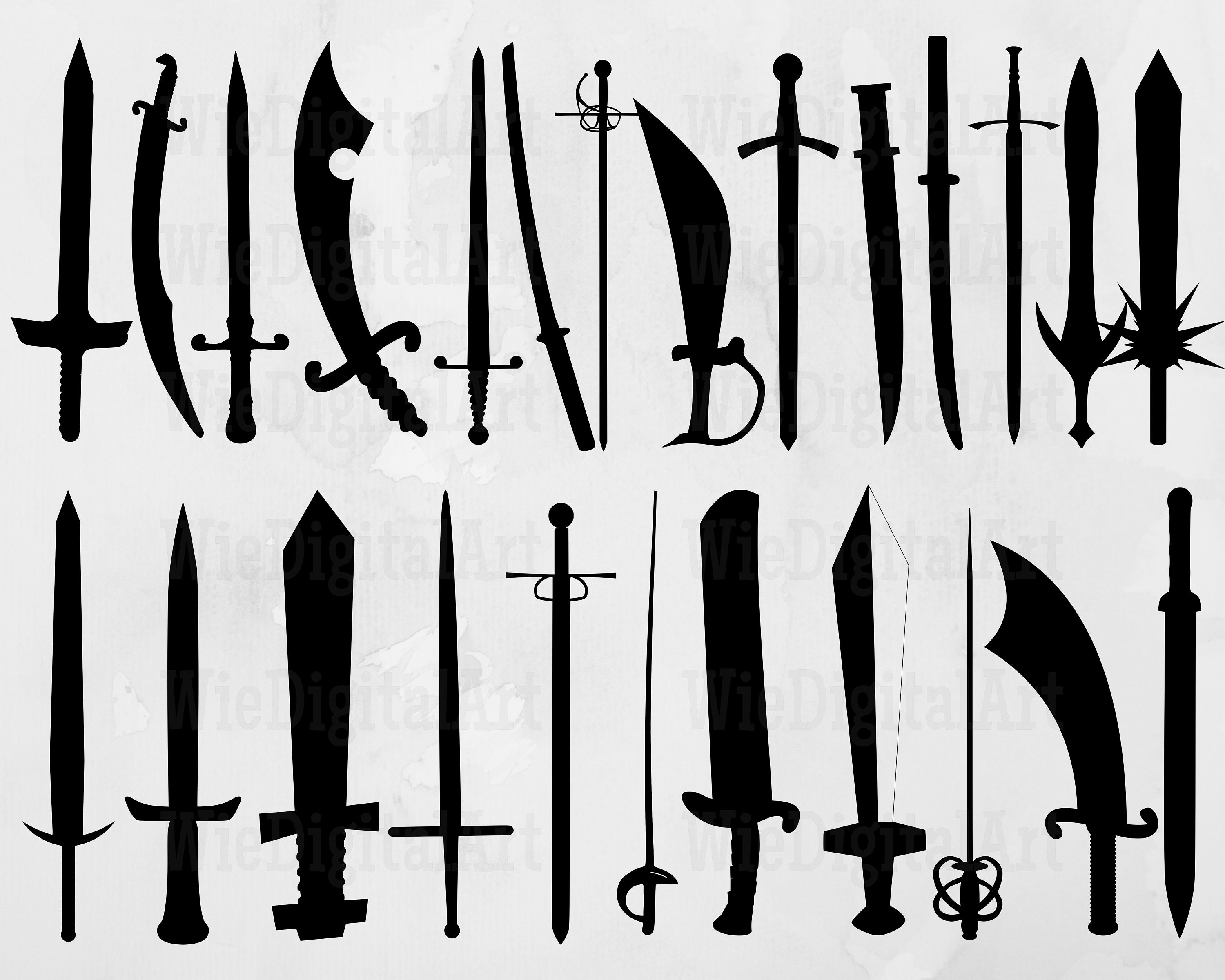 Swords Sword Vector SVG Icon (3) - SVG Repo