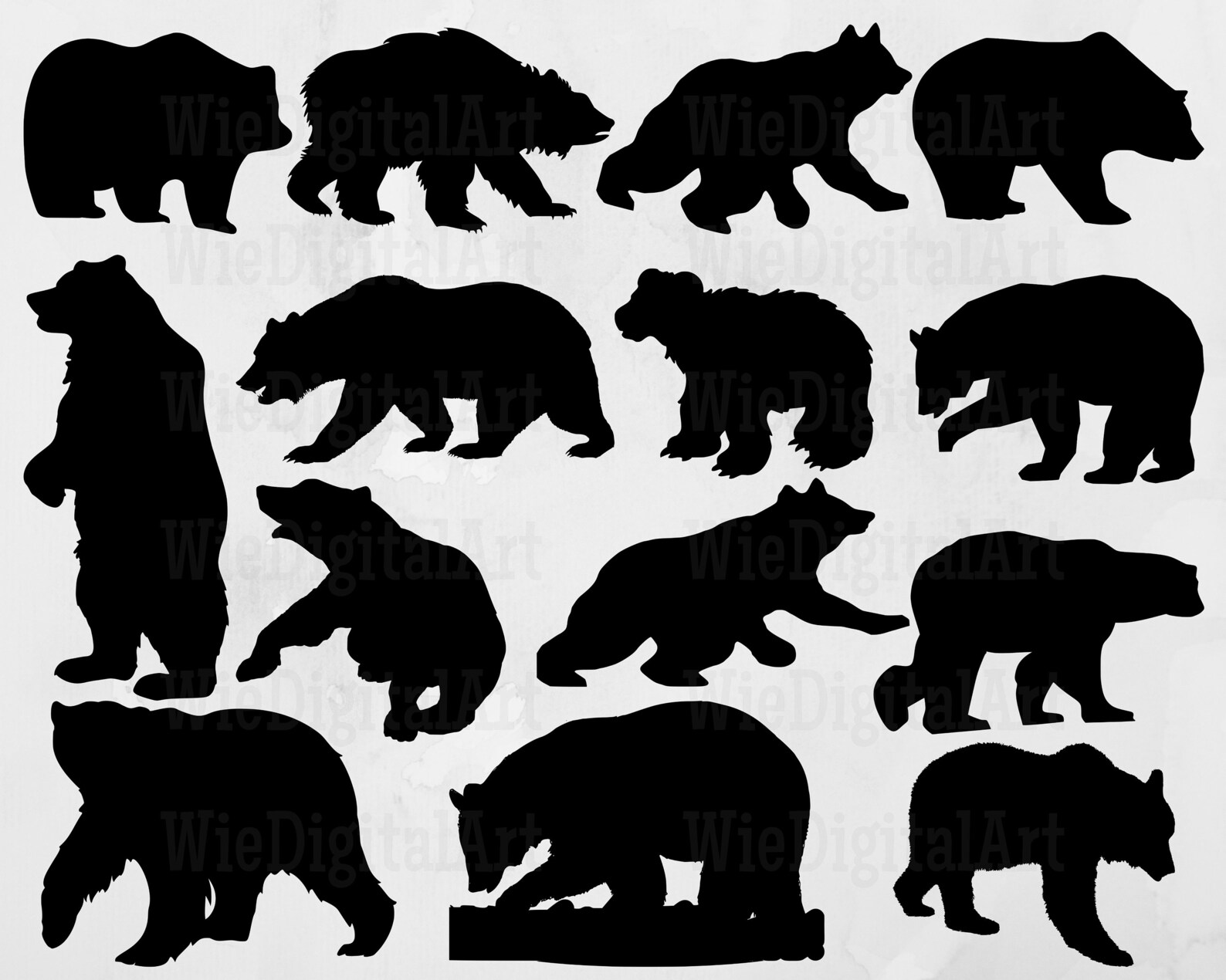 Bär SVG Bär Silhouette Bär SVG Bundle Bär SVG Design | Etsy