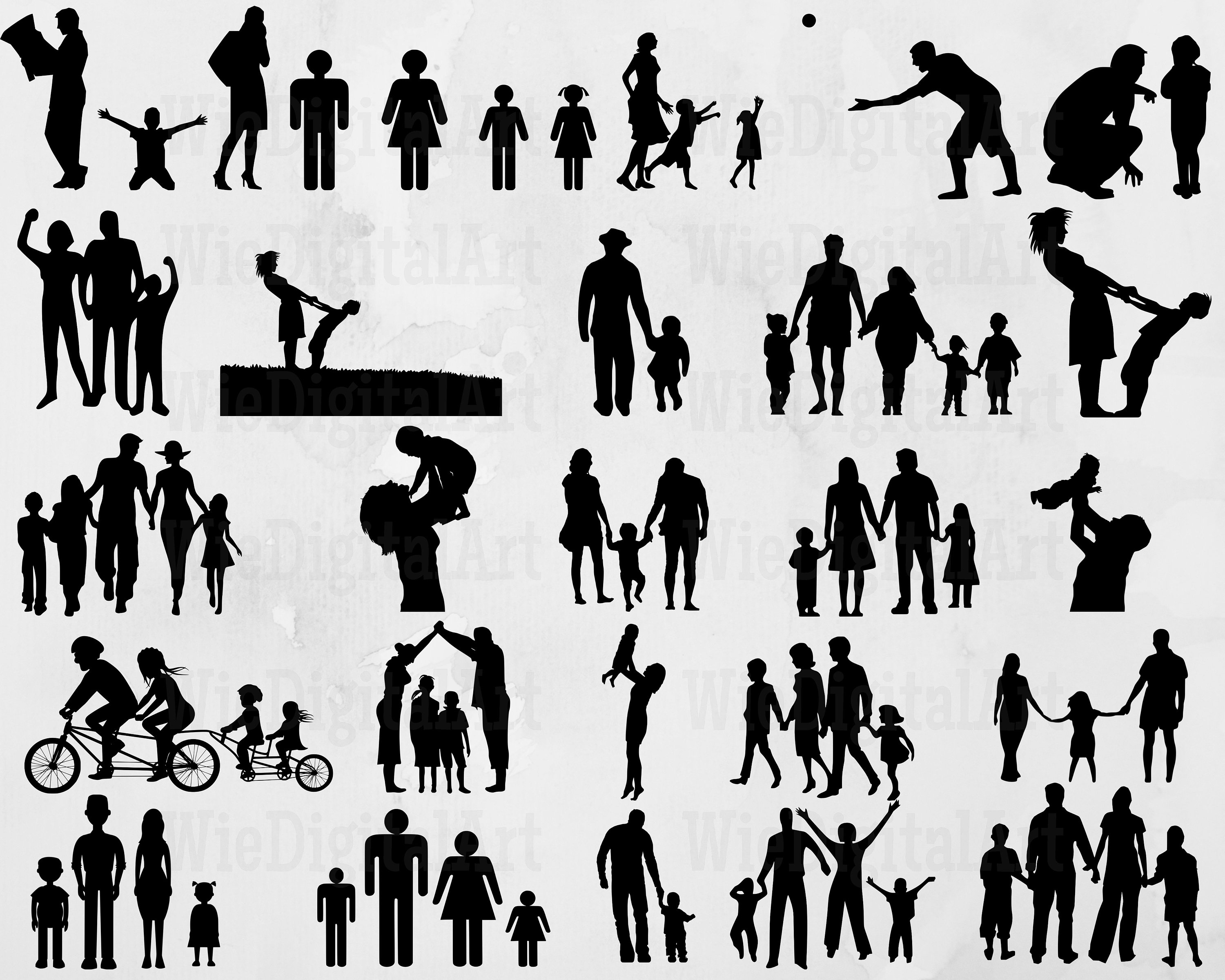 Familien svg Familie Silhouette Mom svg bundle Mom svg Etsy.de