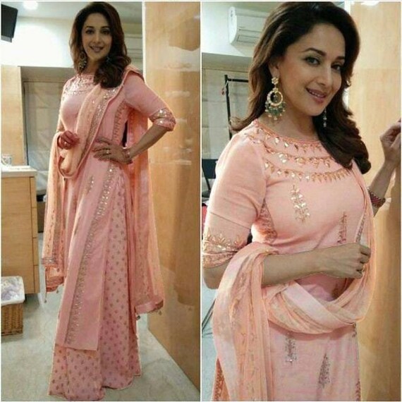 Designer Printed Work Rayon Kurti Skirt 