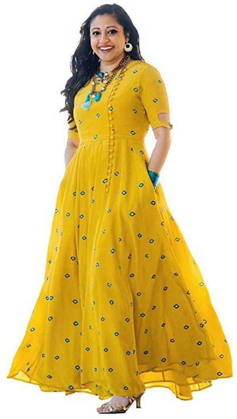slim fit dress slacks Utsav Dress Embroidered V-Neck main image 1