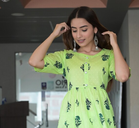 Double layer top frock kurti
