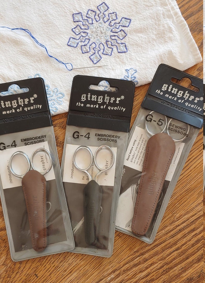 G5 5 Sewing Scissors Needlecraft Cross Stitch Gingher G4 Craft Supplies 4 Embroidery Scissors
