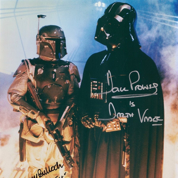 David Prowse / Jeremy Bulloch Signed Darth Vader Boba Fett Autograph Photo REPRINT Star Wars Cloud City Choose 8x10, 11x14 or 16x20