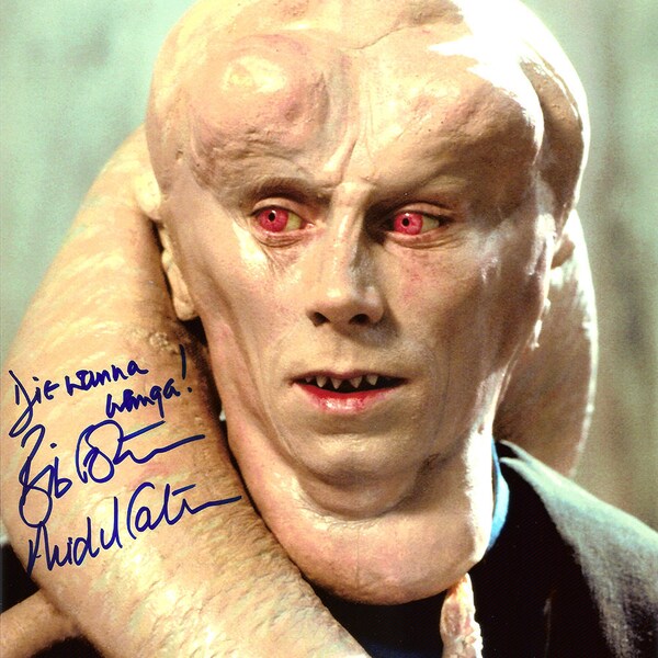 Michael Carter Signed Bib Fortuna Autograph Photo REPRINT w/ Die Wanna Wanga! Star Wars Jabba's Palace Choose 8x10, 11x14 or 16x20