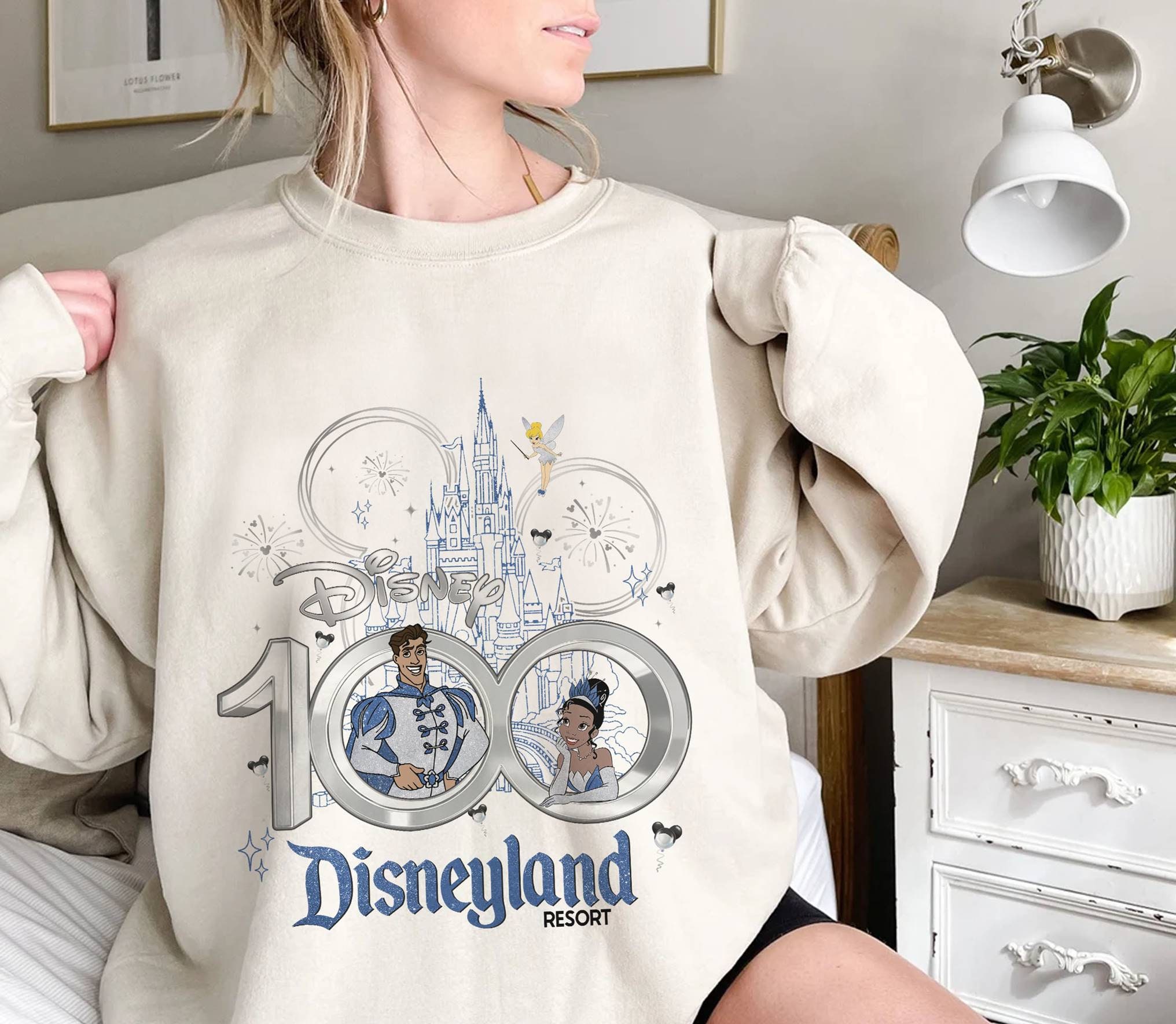 Discover Princess Tiana And Prince Naveen Disney 100 Years Of Wonder Sweatshirt
