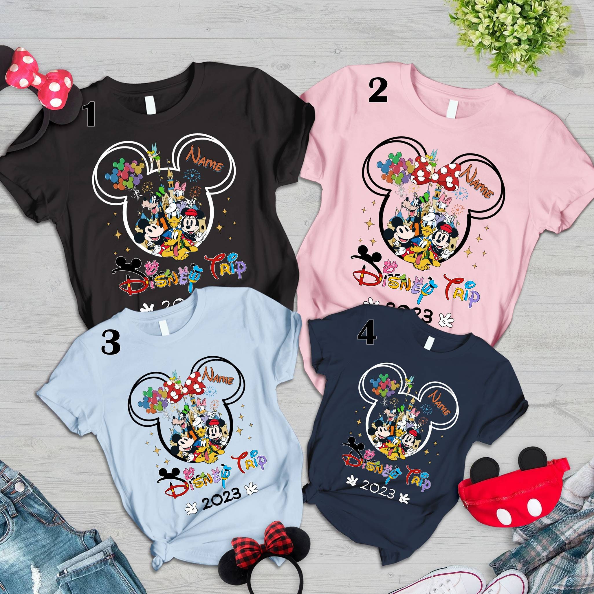 Discover Personalized Disney Trip 2023 Shirt, Custom Name Disney Shirt