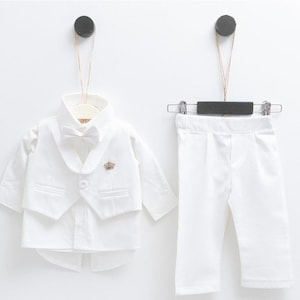 Doopjurk voor babyjongen, doopoutfits babyjongen, doopcadeaus babyjongen, witte outfit babyjongen, doopoutfit babyjongen