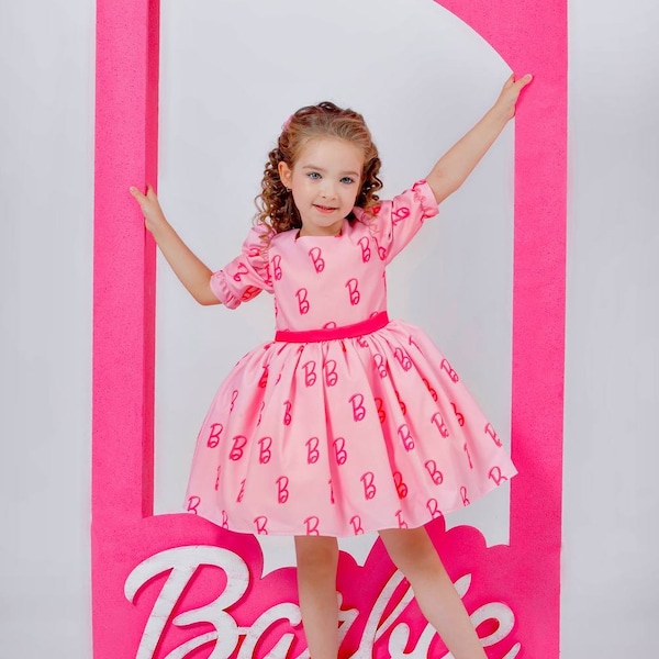 Hot pink dress , Birthday girl dress , Toddler birthday , pink baby dress , Pink photoshoot dress , Pink princess birthday gown