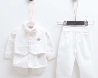 Baptism dress for baby boy , Baby boy baptism outfits ,Baby boy baptism gifts , Baby boy white outfit ,Baby boy Christening outfit