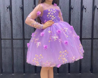 purple birthday dress