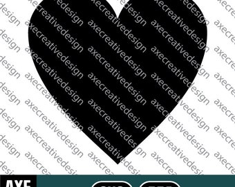 Heart Shape | Digital SVG Vector File | Cutting Cricut Decal | Love Valentines Amore Silhouette