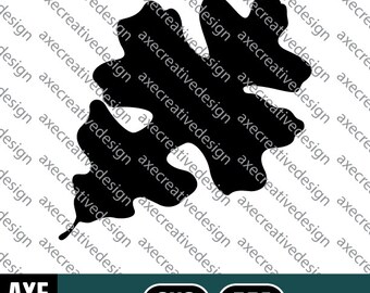 Post Oak Tree Leaf | Digital SVG Vector File | Cutting Cricut Decal | Fall Autumn Leaves Foliage Nature Seasons Silhouette