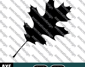 Black Oak Tree Leaf | Digital SVG Vector File | Cutting Cricut Decal | Fall Autumn Leaves Foliage Nature Seasons