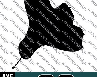 Blackjack Oak Tree Leaf | Digital SVG Vector File | Cutting Cricut Decal | Fall Autumn Leaves Foliage Nature Seasons Silhouette