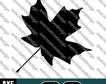 Sweet Maple Tree Leaf | Digital SVG Vector File | Cutting Cricut Decal | Fall Autumn Leaves Foliage Nature Seasons Silhouette