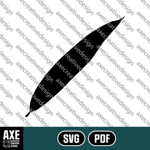 Willow Oak Tree Leaf | Digital SVG Vector File | Cutting Cricut Decal | Fall Autumn Leaves Foliage Nature Seasons Silhouette