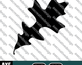 Overcup Oak Tree Leaf | Digital SVG Vector File | Cutting Cricut Decal | Fall Autumn Leaves Foliage Nature Seasons