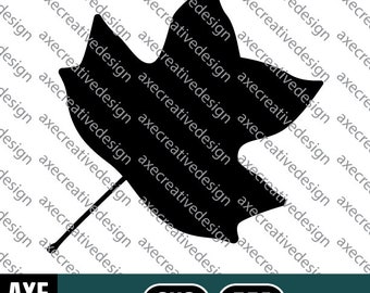 Tulip Poplar Tree Leaf | Digital SVG Vector File | Cutting Cricut Decal | Fall Autumn Leaves Foliage Nature Seasons Silhouette
