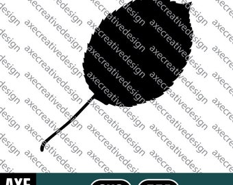 Crabapple Tree Leaf | Digital SVG Vector File | Cutting Cricut Decal | Fall Autumn Leaves Foliage Nature Seasons Silhouette Crab Apple