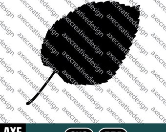 Mulberry Tree Leaf | Digital SVG Vector File | Cutting Cricut Decal | Fall Autumn Leaves Foliage Nature Seasons Silhouette
