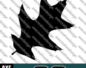 Cherrybark Oak Tree Leaf | Digital SVG Vector File | Cutting Cricut Decal | Fall Autumn Leaves Foliage Nature Seasons Silhouette Cherry Bark