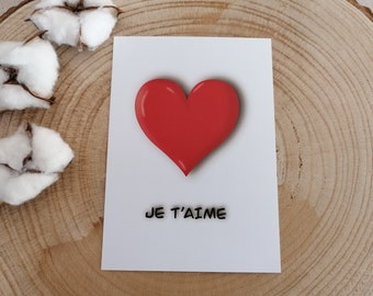 Carte Je t'aime Amour