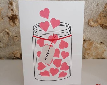 Cadeau D Amour Dans Un Bocal Etsy France