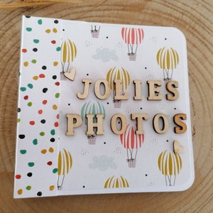 Colorful Square Photo Album - Creative Scrapbooking - Handmade Souvenir Album - Gift Idea for Birthday, Wedding, Birth