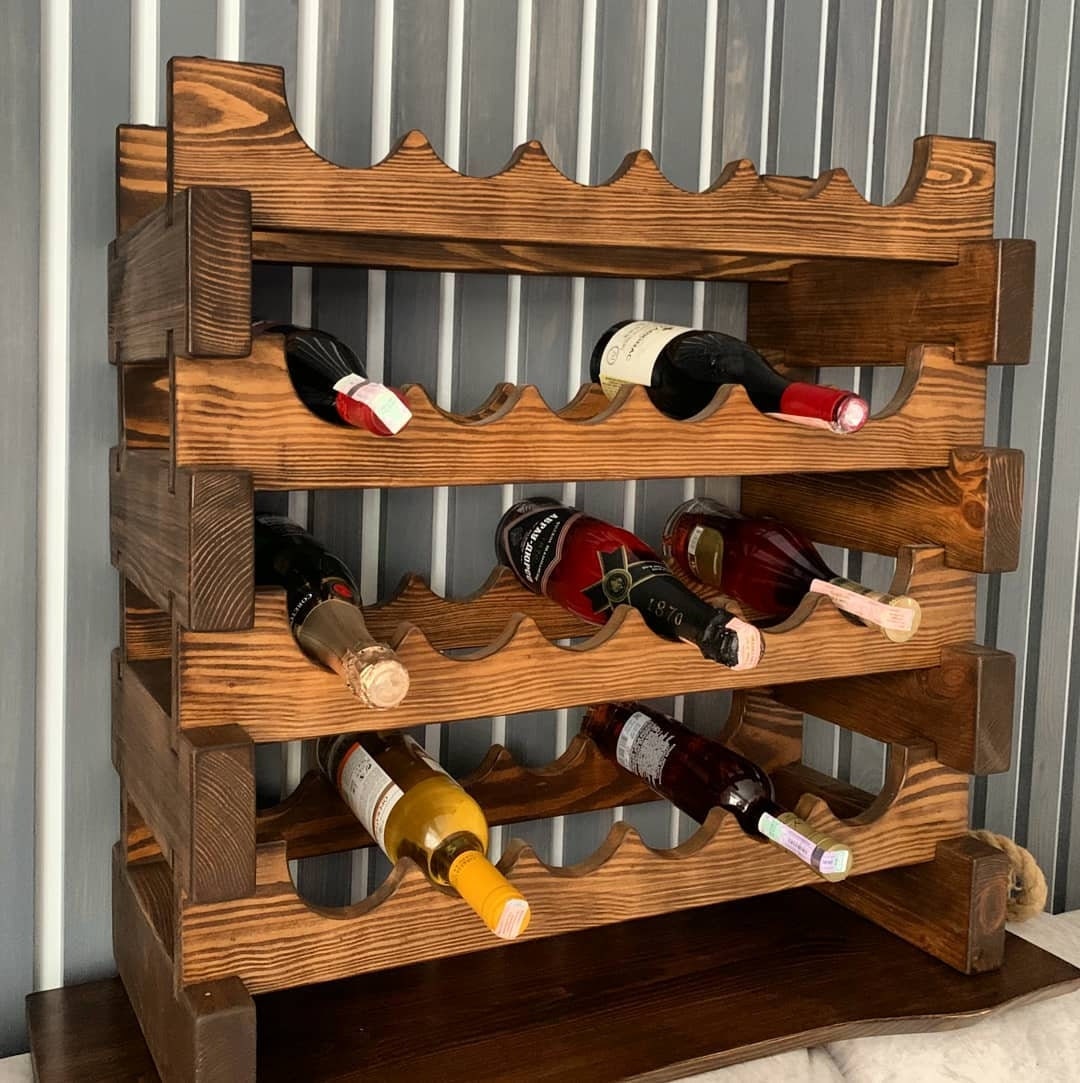 Gran armario de madera para vinos Gran soporte rústico de madera para vinos  Estante de madera para botellas Botellero Soporte para vinos Almacenamiento  de vino - Etsy México, image size:1080x1083