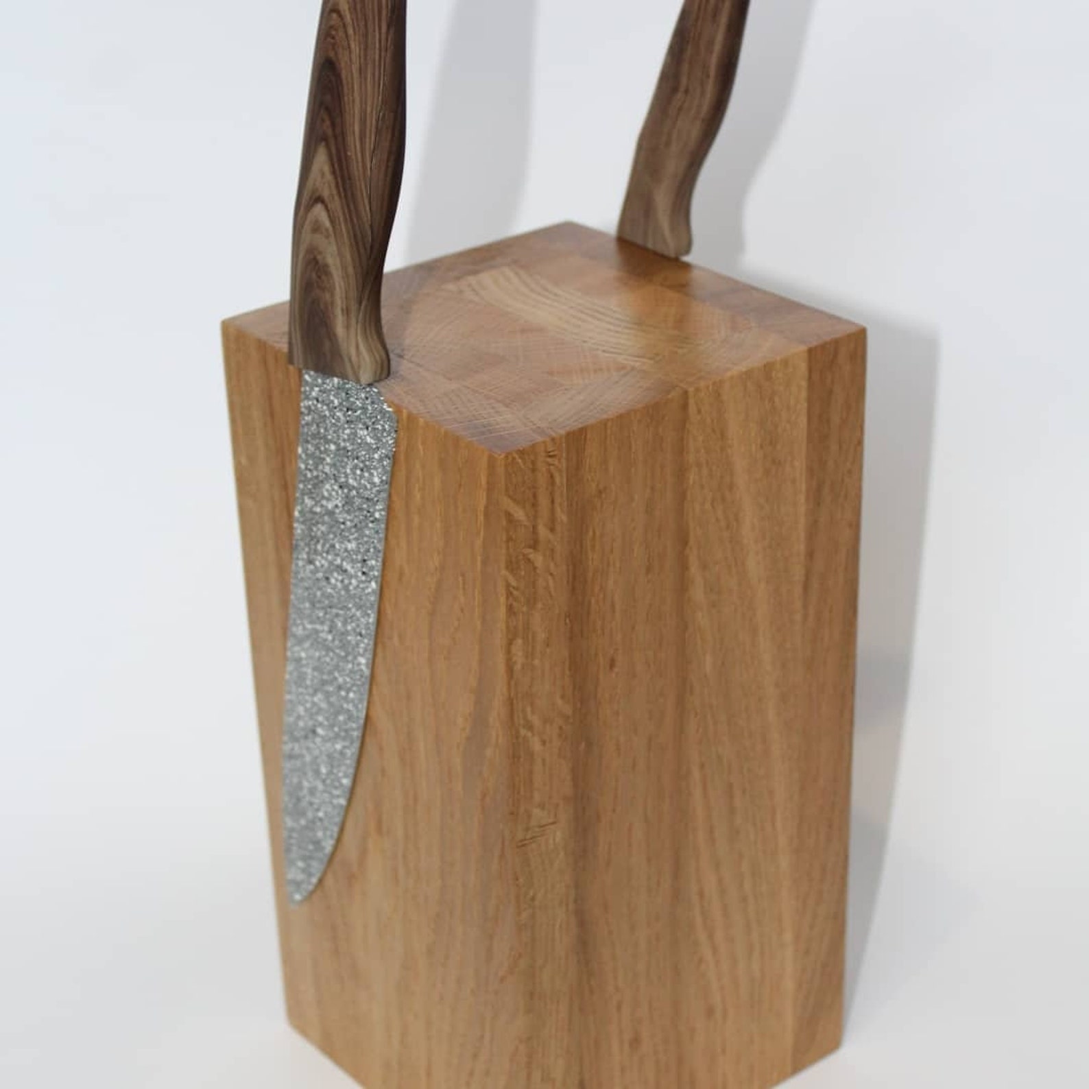 Knife Block Wooden Knife Stand Rustic Knife Block Etsy UK